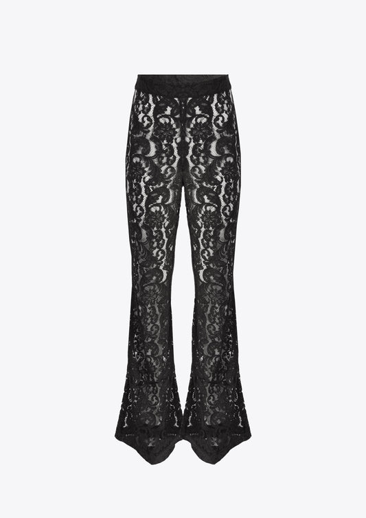 Lace flares lace flared trousers